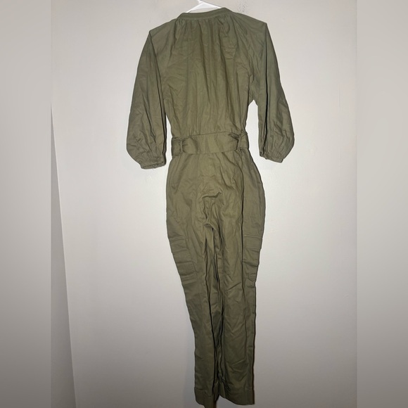 CLEOBELLA organic cotton belted utility bohemian jumpsuit size S - Picture 7 of 8